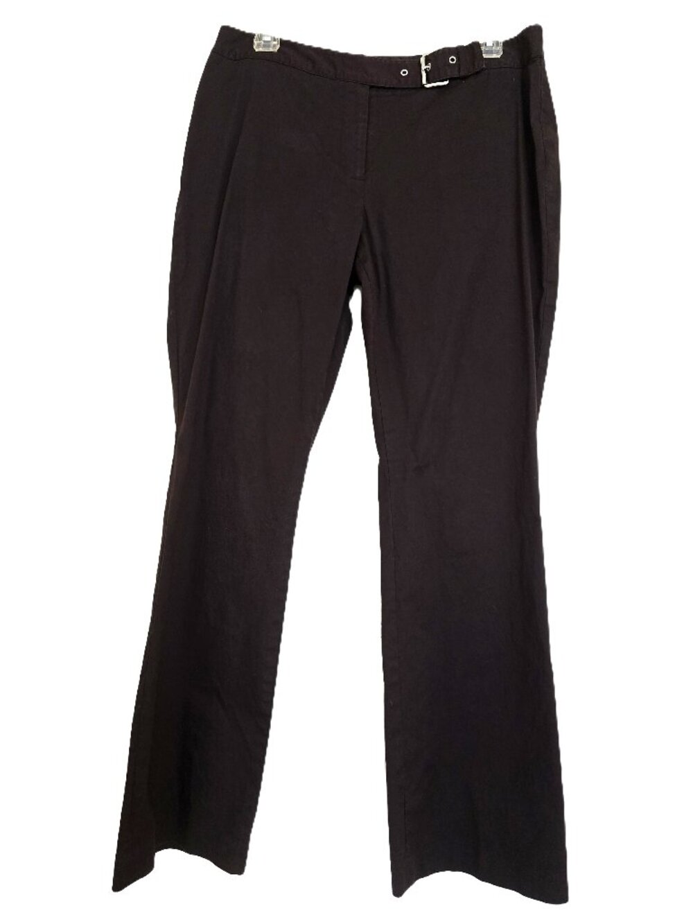 MICHAEL MIchael Kors Dark Brown Belted Flare Dress Pants/Trousers Size 10